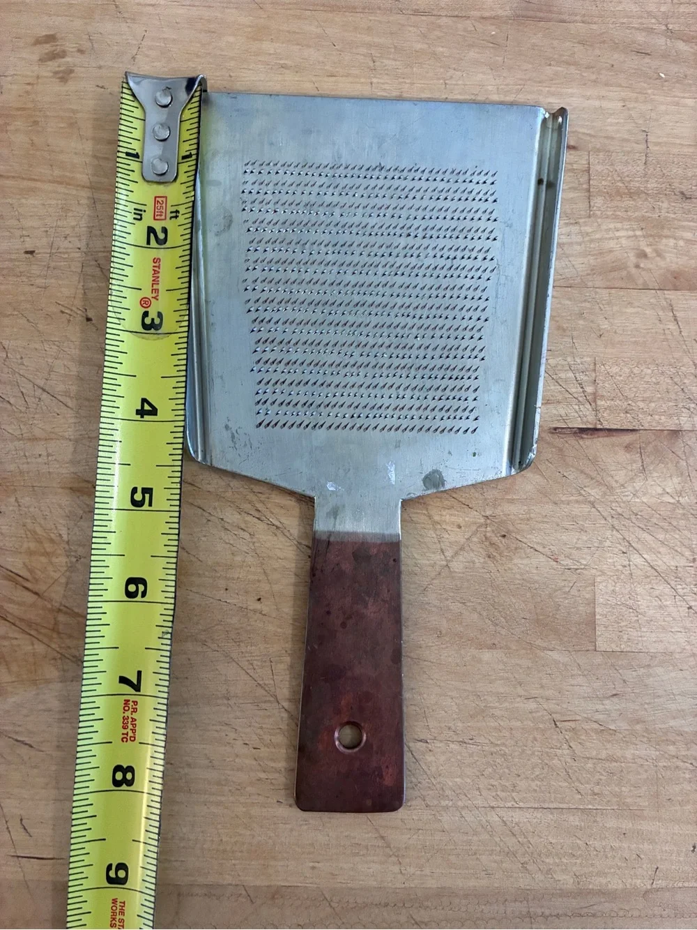 Oroshigane Handheld‎ Copper Japanese Grater Tin Plated Ginger Wasabi Tool